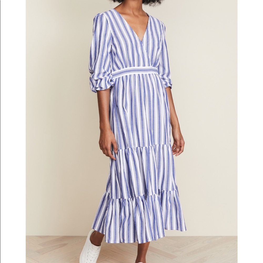 Madewell stripped tier Ava dress